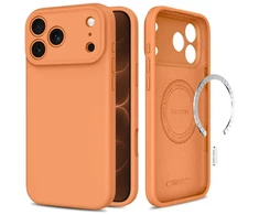 Dėklas TECH-PROTECT SILICONE MAGSAFE IPHONE 17 PRO / 18 PRO COSMIC Oranžinis