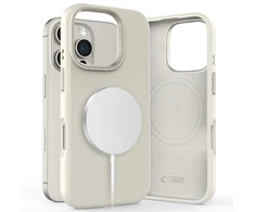 Dėklas Apple iPhone 16 Pro Tech-Protect Silicone Pure MagSafe Cosmic Latte