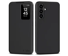Tech-Protect Smart Wallet dėklas skirtas Samsung Galaxy A26 5G / A17 4G / 5G – Matte juodos spalvos
