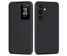 Tech-Protect Smart Wallet Dėklas skirtas Samsung Galaxy S25 Plus – Matte juodos spalvos