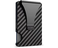 Dėklas Tech-Protect Thorn RFID Carbon Wallet - Juodas