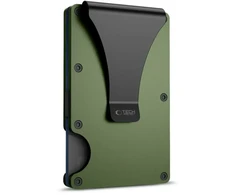 Dėklas TECH-PROTECT THORN RFID KORTELIŲ PINIGINĖ MILITARY Žalias