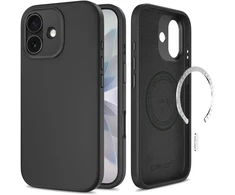 Dėklas TECH-PROTECT UNIQ MAGSAFE CC IPHONE 17 OBSIDIAN Juodas