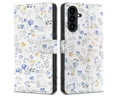 Tech-Protect Wallet dėklas skirtas Samsung Galaxy A26 5G / A17 4G / 5G – Daisies with Leaves
