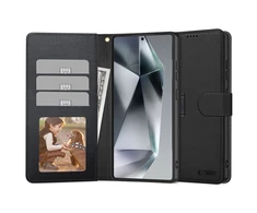 Tech-Protect Wallet Samsung Galaxy S25 Ultra – dėklas telefonui juodos spalvos
