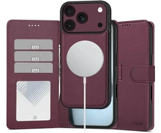 Dėklas TECH-PROTECT WALLET MAGSAFE IPHONE 17 PRO MAX / 18 PRO MAX MULBERRY