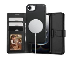 Dėklas Tech-Protect Wallet MagSafe Case for iPhone 16e / 17e - Matte Juodas