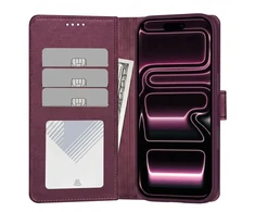 Dėklas TECH-PROTECT WALLET MAGSAFE IPHONE 17 PRO MAX / 18 PRO MAX MULBERRY