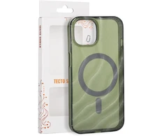 Tecto Shield Desert Mag dėklas, skirtas iPhone 13 / 14 6,1" tamsiai alyvuogių spalvos