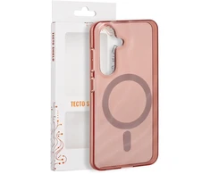 Tecto Shield Desert Mag dėklas, skirtas Samsung Galaxy S25, terakotos spalvos