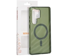 Tecto Shield Desert Mag dėklas, skirtas Samsung Galaxy S25 Ultra, tamsiai alyvuogių spalvos