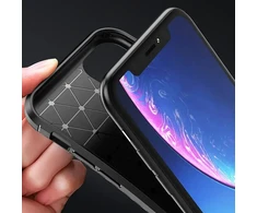 Dėklas Tel Protect Carbon Elite skirtas iPhone 14 Pro juodos spalvos