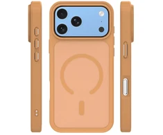 Dėklas Telforceone Mag Matt case for iPhone 17 Pro 6,3" / iPhone 18 Pro 6,3" ruda big hole