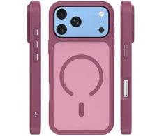 Dėklas Telforceone Mag Matt case for iPhone 17 Pro 6,3" / iPhone 18 Pro 6,3" maroon big hole