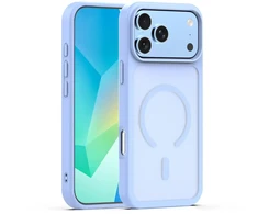 Dėklas Telforceone Mag Matt case for iPhone 17 Pro Max 6,9" / 18 Pro Max 6,9" light mėlynas big hole