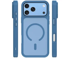 Dėklas Telforceone Mag Matt case for iPhone 17 Pro 6,3" / iPhone 18 Pro 6,3" dark mėlynas big hole