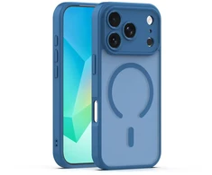 TFO Mag Matt dėklas, skirtas iPhone 17 Pro 6,3" / 18 Pro 6,3" tamsiai mėlynas, su apsauga kamerai