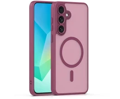 TFO Mag Matt dėklas Samsung Galaxy S25 FE, bordo spalvos, su apsauga kamerai