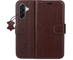 Dėklas Telforceone Smart Luxe leather case for Samsung Galaxy S25 FE / S26 FE ruda