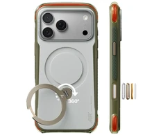 Dėklas Torras Ostand Q3 Air Pro, alpine marble baltas – iPhone 18 Pro/17 Pro