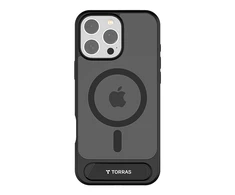 Dėklas Torras Pstand Series Case for iPhone 16 Pro (juodas)