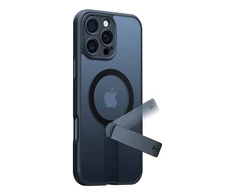 Dėklas Torras Pstand Spin Case, skirtas iPhone 16 Pro (juodas)