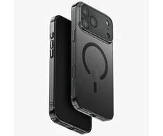 UNIQ Airsuit dėklas skirtas Apple iPhone 17 Pro Max Magclick Charging juodos spalvos