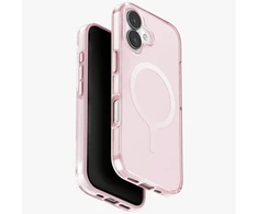 UNIQ Clario dėklas skirtas Apple iPhone 17 Magclick Charging rožinės spalvos