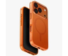 UNIQ Clario dėklas skirtas Apple iPhone 17 Pro Magclick Charging oranžinės spalvos