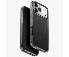 UNIQ Clario dėklas skirtas Apple iPhone 17 Pro Max Magclick Charging juodos spalvos