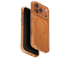 UNIQ Combat dėklas skirtas Apple iPhone 17 Pro Max Magclick Charging oranžinės spalvos
