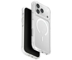 UNIQ Combat dėklas skirtas Apple iPhone 17 Pro Max Magclick Charging baltos spalvos