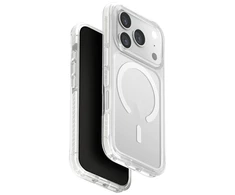 UNIQ Combat dėklas skirtas Apple iPhone 17 Pro Magclick Charging baltos spalvos