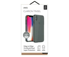 UNIQ dėklas Clarion Tinsel Apple iPhone Xs Max juodos spalvos