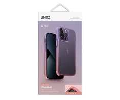 UNIQ dėklas Combat Duo Apple iPhone 14 Pro 6,1"rožinės spalvos