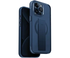UNIQ dėklas Heldro Mag Apple iPhone 15 Pro 6.1"Magclick Charging mėlynos spalvos