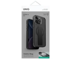 UNIQ dėklas Heldro Mag Apple iPhone 15 Pro 6.1"Magclick Charging juodos spalvos