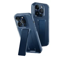 UNIQ dėklas Heldro Mount with Stand Apple iPhone15 Pro Max 6.7" mėlynos spalvos