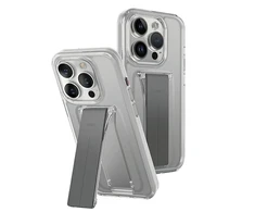 UNIQ dėklas Heldro Mount with Stand Apple iPhone15 Pro Max 6.7" skaidrus