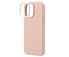 UNIQ dėklas Lino Hue Apple iPhone 14 Pro Max 6,7" Magclick Charging rožinės spalvos