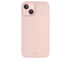 UNIQ dėklas Lino Hue Apple iPhone 15 / 14 / 136.1" Magclick Charging rožinės spalvos