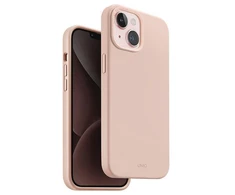 UNIQ dėklas Lino Hue Apple iPhone 15 / 14 / 136.1" Magclick Charging rožinės spalvos