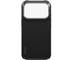 UNIQ Keva dėklas, skirtas iPhone 18 Pro / 17 Pro, Magclick Charging, juodos spalvos