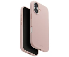 UNIQ Lino dėklas skirtas Apple iPhone 17 Magclick Charging rožinės spalvos