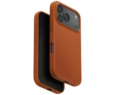 UNIQ Lino dėklas skirtas Apple iPhone 17 Pro Magclick Charging oranžinės spalvos