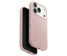 UNIQ Lino dėklas skirtas Apple iPhone 17 Pro Magclick Charging rožinės spalvos