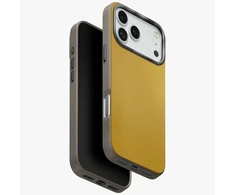 UNIQ Lyden DS dėklas skirtas Apple iPhone 17 Pro Max Magclick Charging geltonos ir pilkos spalvos