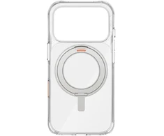 UNIQ Swivix dėklas, skirtas iPhone 17 Pro, su 360° besisukančiu stovu, skaidrus