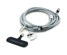 Universal Karl Lagerfeld CBDY Choupette Charm USB-C/USB-C kabelis Lanyard juodos spalvos