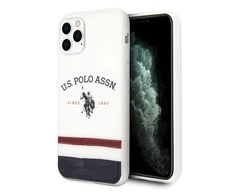 „Us Polo Assn“ „US Polo“ USHCN58PCSTRB „iPhone 11“ apsauginis dėklas su trispalviu raštu